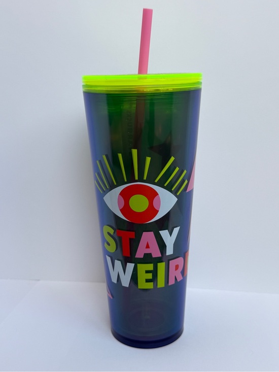 Starbucks Other - Starbucks Stay Weird Neon Tumbler Cup - Pink & Lime